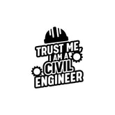 Proud Civil Engineering Expert Sticker for Vehicles